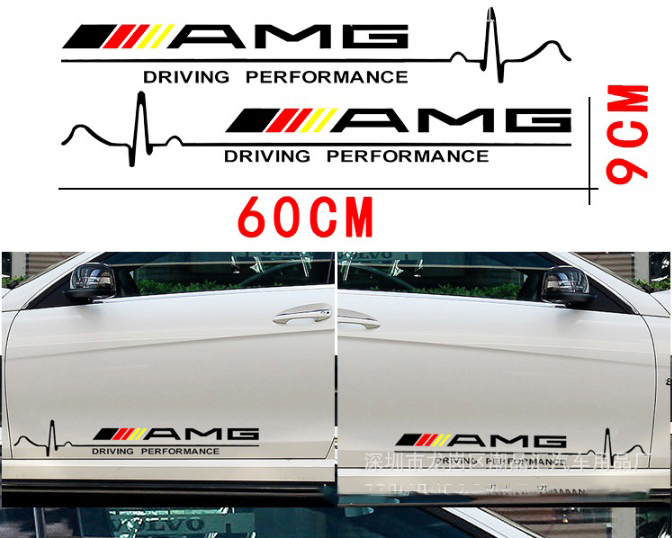 [HCM]Tem dán cửa xe ô tô phong cách AMG 02