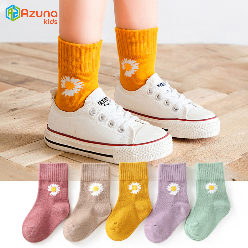 Set 5 đôi tất cho bé trai bé gái Azuna Kids từ 1 đến 12 tuổi dễ thương , co giãn thoải mái