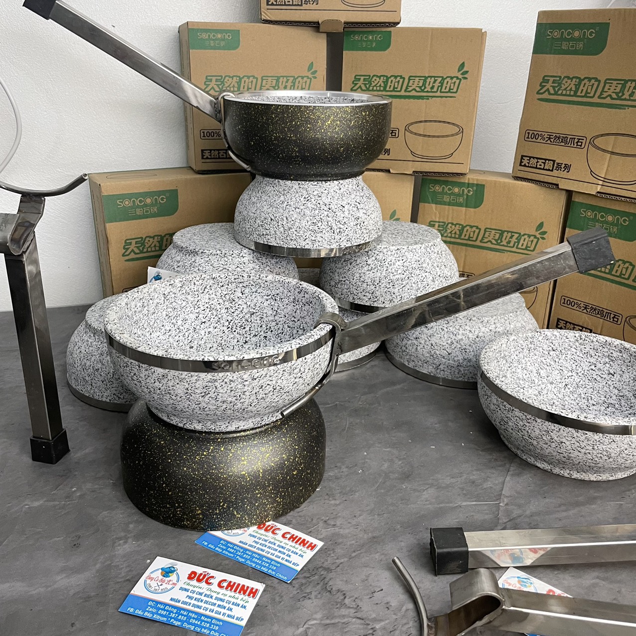 gắp bát đá inox kìm kẹp bát đá phở bát đá