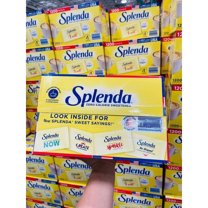 100 gói đường ăn kiêng Splenda Mỹ