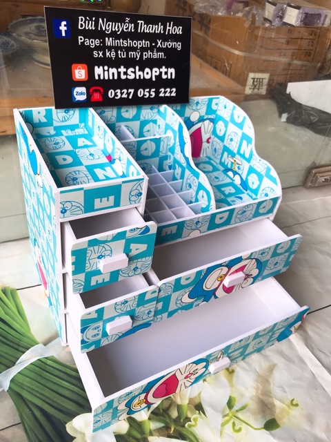 Kệ đựng mỹ phẩm MAX PLUS 35cm doraemon