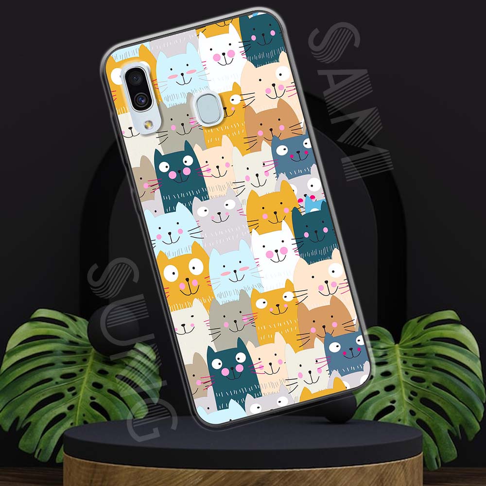 Ốp lưng Samsung A30 mẫu BST Mèo lười TPU