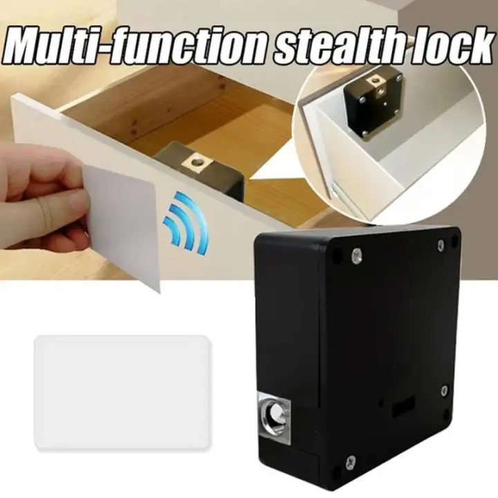 Electronic Keyless Digital Door Lock Invisible Hidden Door Lock Cabinet Drawer Cabinet Card Lock Wardrobe For Private Rfid L4k2