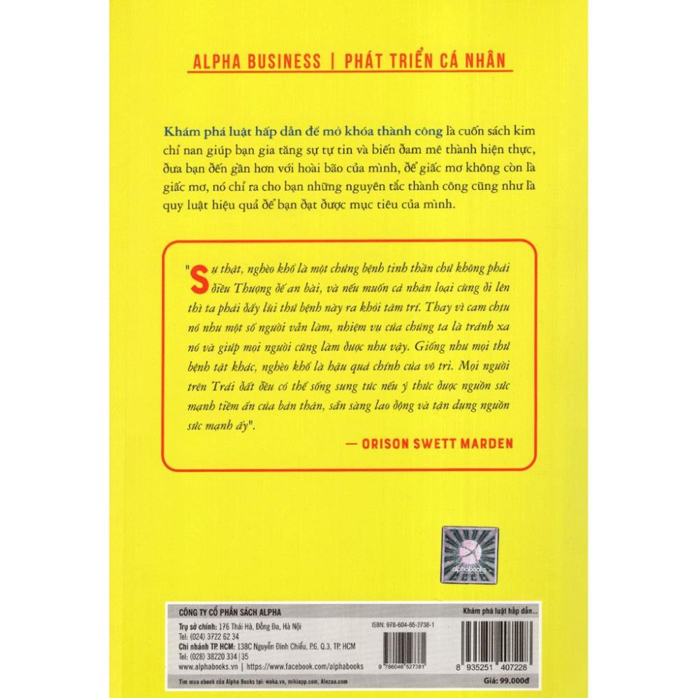 Sách Alphabooks - Khám Phá Luật Hấp Dẫn Để Mở Khóa Thành Công