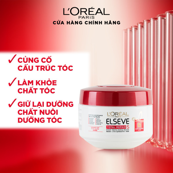 Kem ủ phục hồi tóc L'Oréal Paris Total Repair 5 200ml