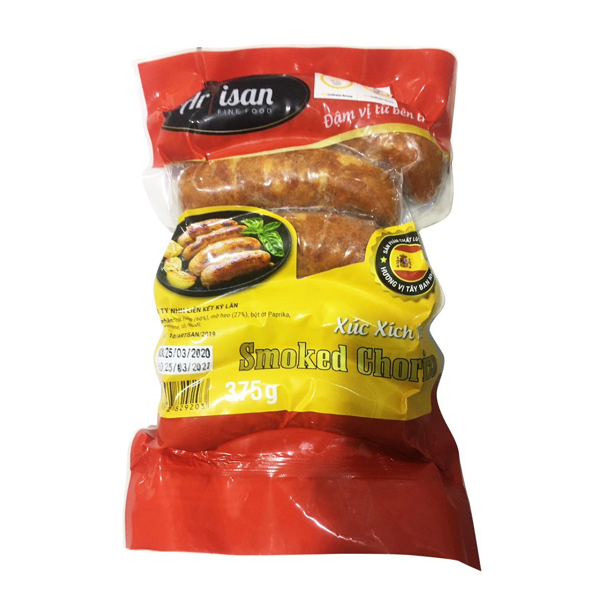 [HCM]Xúc xích heo Smoked Chorizo 375g