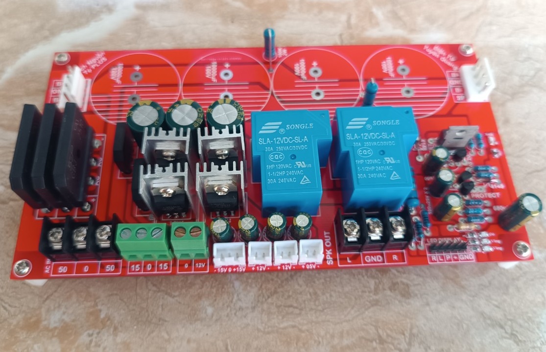 Mạch Nguồn 4 Tụ Full Nguồn Phụ FR4 2 Lớp Plus