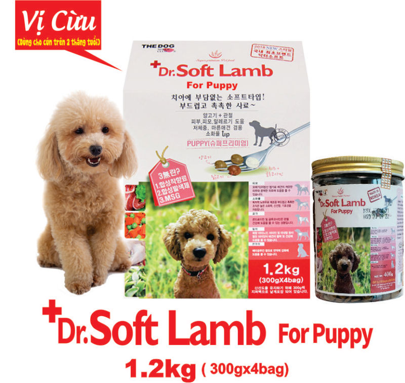 Thức Ăn Hạt Mềm Cho Chó Con Vị Cừu Dr.Soft Lamb For Puppy