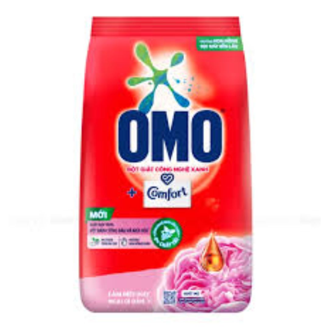 Bột Giặt OMO Comfort Hương Hoa Hồng Pháp Túi 5,3Kg