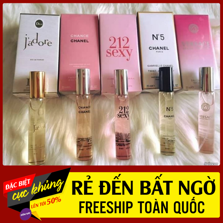 Nước Hoa Nam Nữ Pháp mini 4D Cao Cấp 20ml Chọn Mùi