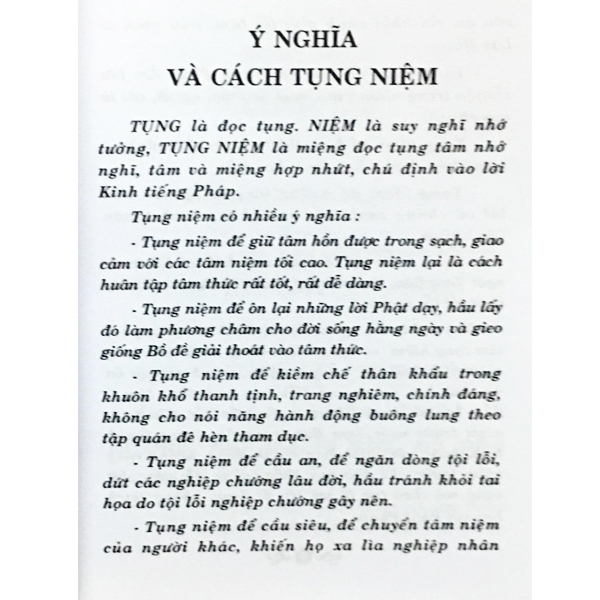 Nghi Thức Tụng Niệm