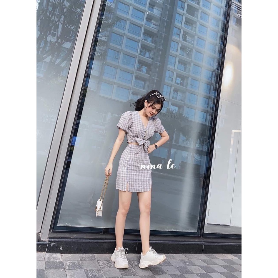 Set caro cột nơ siêu xinh 🌵