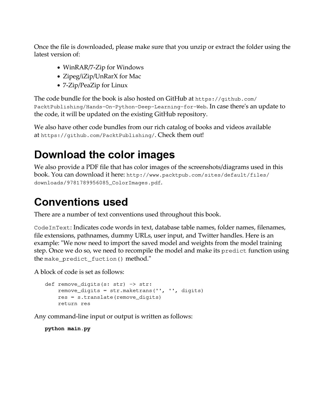 Hands-On Python Deep Learning for the Web