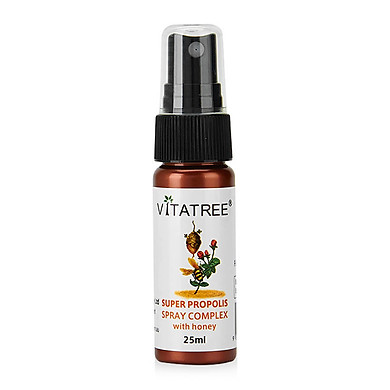 (Mẫu mới) _ Chai xịt keo ong Vitatree 25ml của Úc