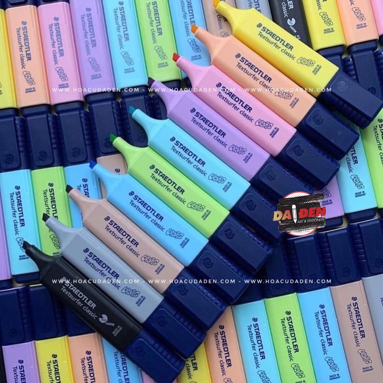 [HCM][ DA ĐEN] Bút Highlight Staedtler Nhiều Mã Màu Pastel Cực Xinh