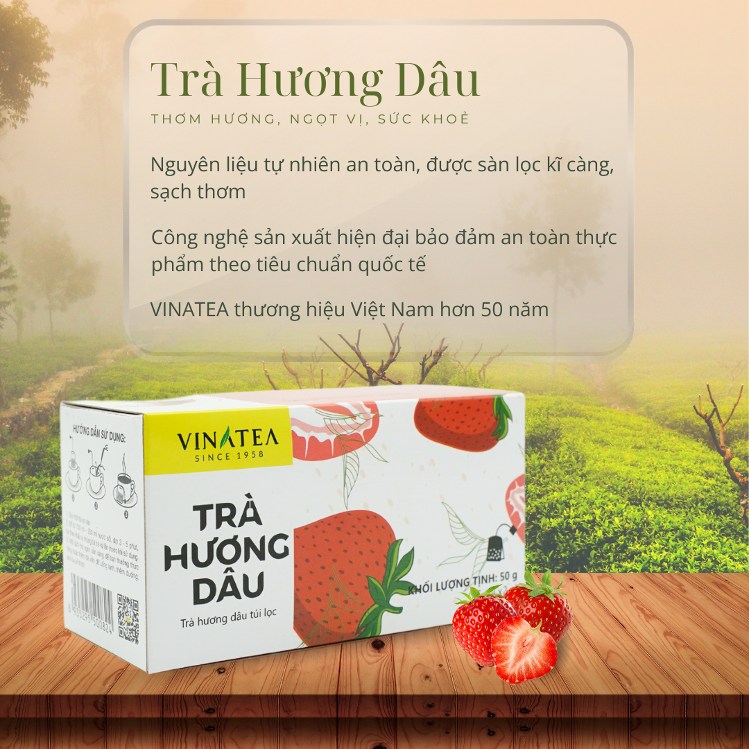 Trà Vinatea Hương Dâu Túi lọc