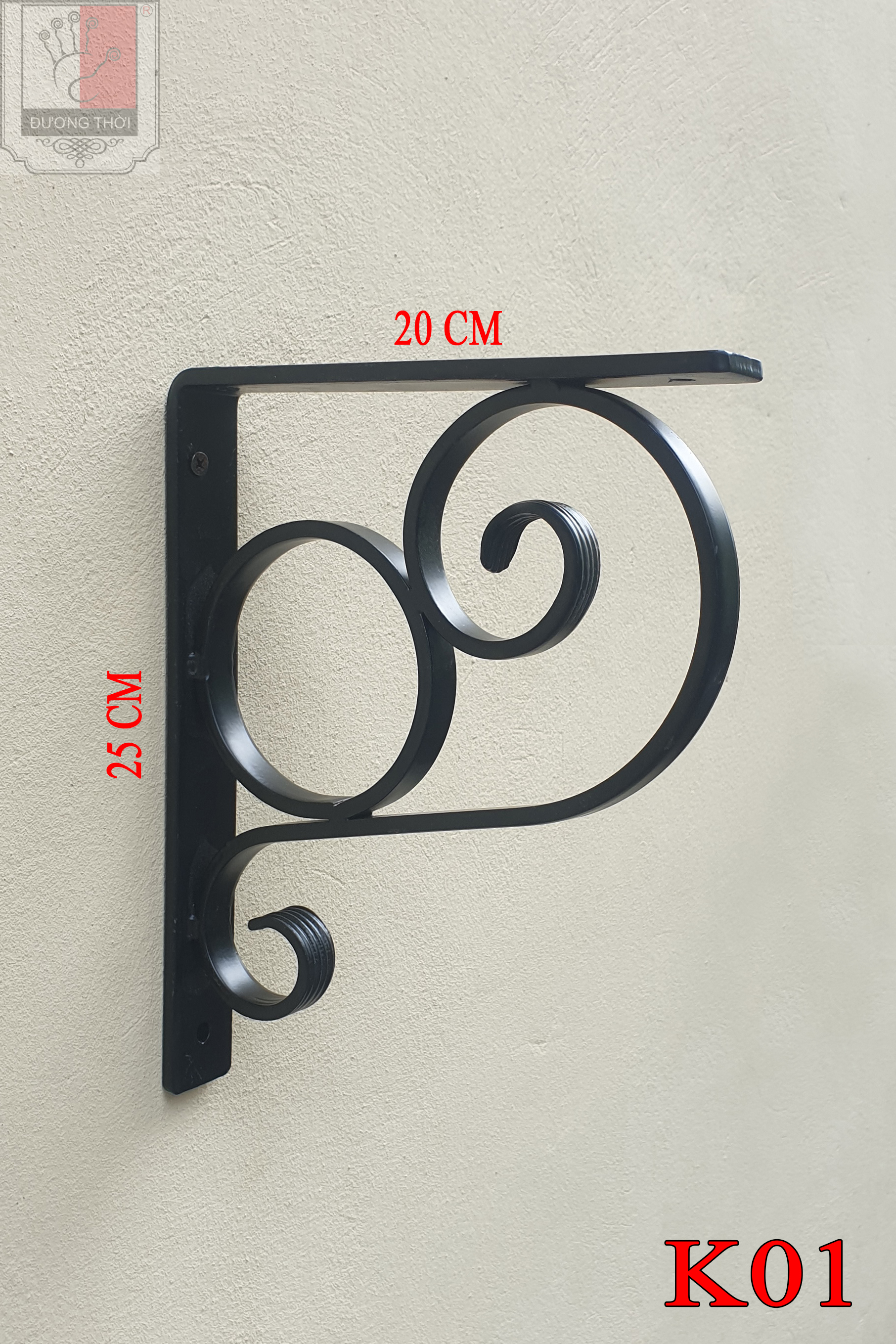 Ke sắt, pát đỡ kệ 01chiếc mẫu K01