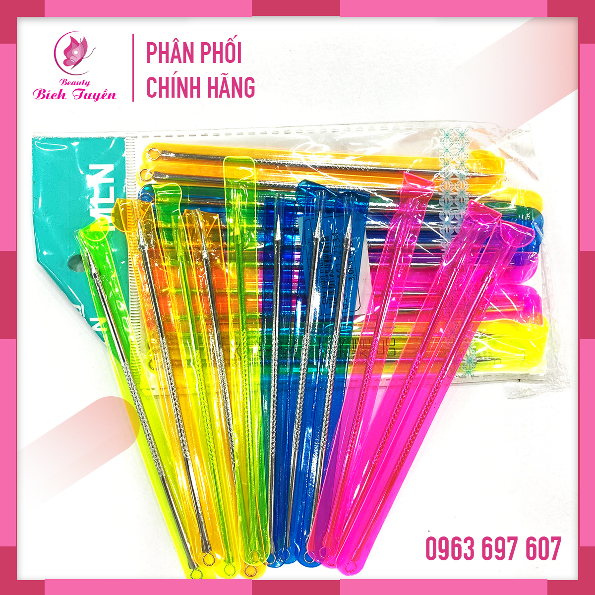 Cây Lấy Mụn, Que Lấy Mụn - Nặn Mụn 2 Đầu Inox