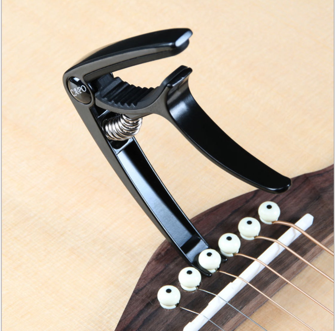 Capo Đàn Guitar Kim Loại Cao Cấp Màu Đen