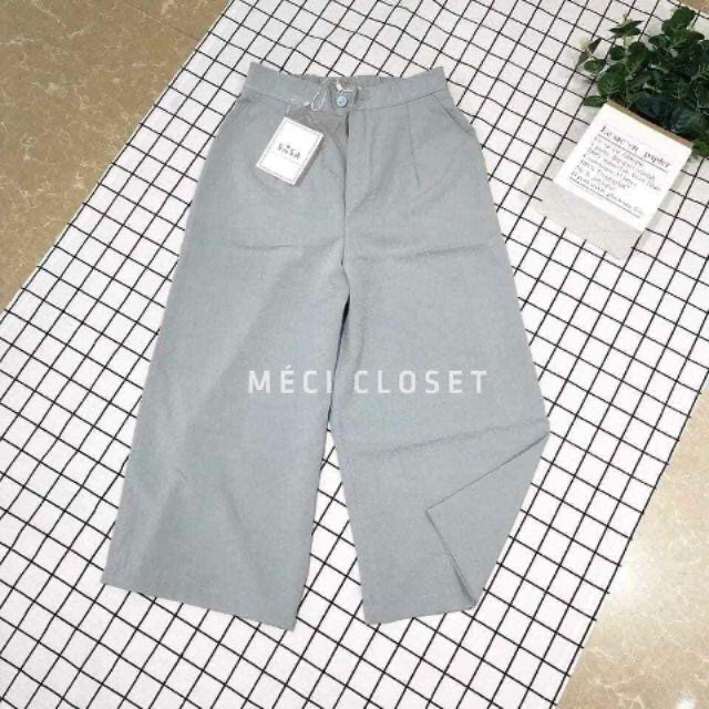 Quần culotes lửng khoá thâth