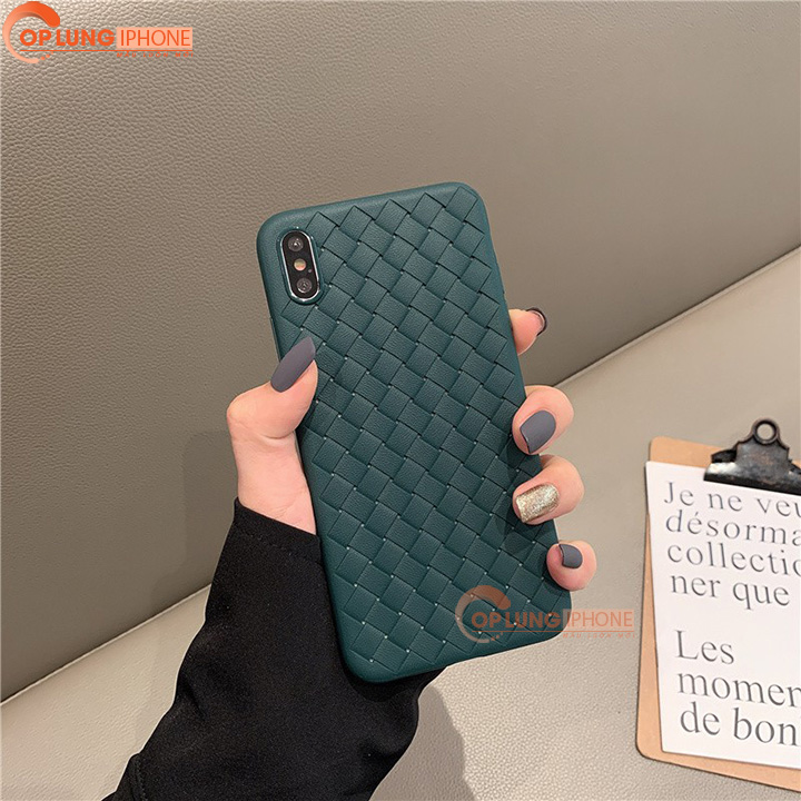 [ HÀNG SỈ XẢ KHO ] Ốp Lưng IPhone Dẻo Tản Nhiệt Thoáng Khí Đan Caro cho iPhone 6  IPhone 6 Plus  IPhone 7 PLus