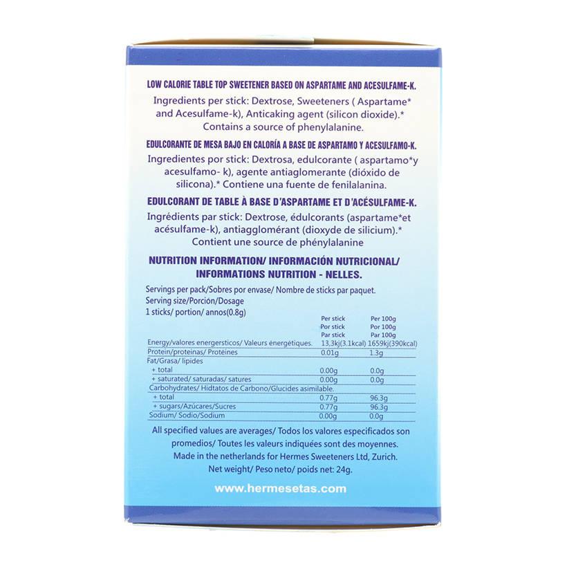 Đường Ăn Kiêng Hermesetas Mini Sticks - (0.8gx30)