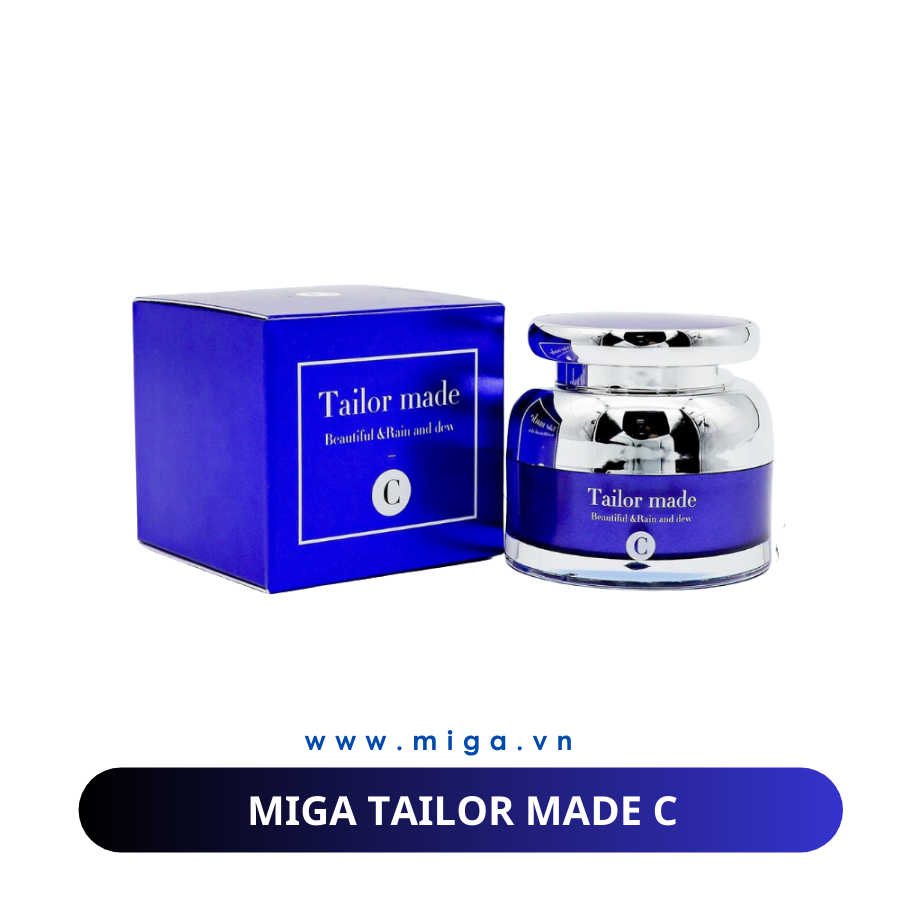 Bộ kem nám tailor made K (Whiten Color) - C (Color Cream) mới Miga