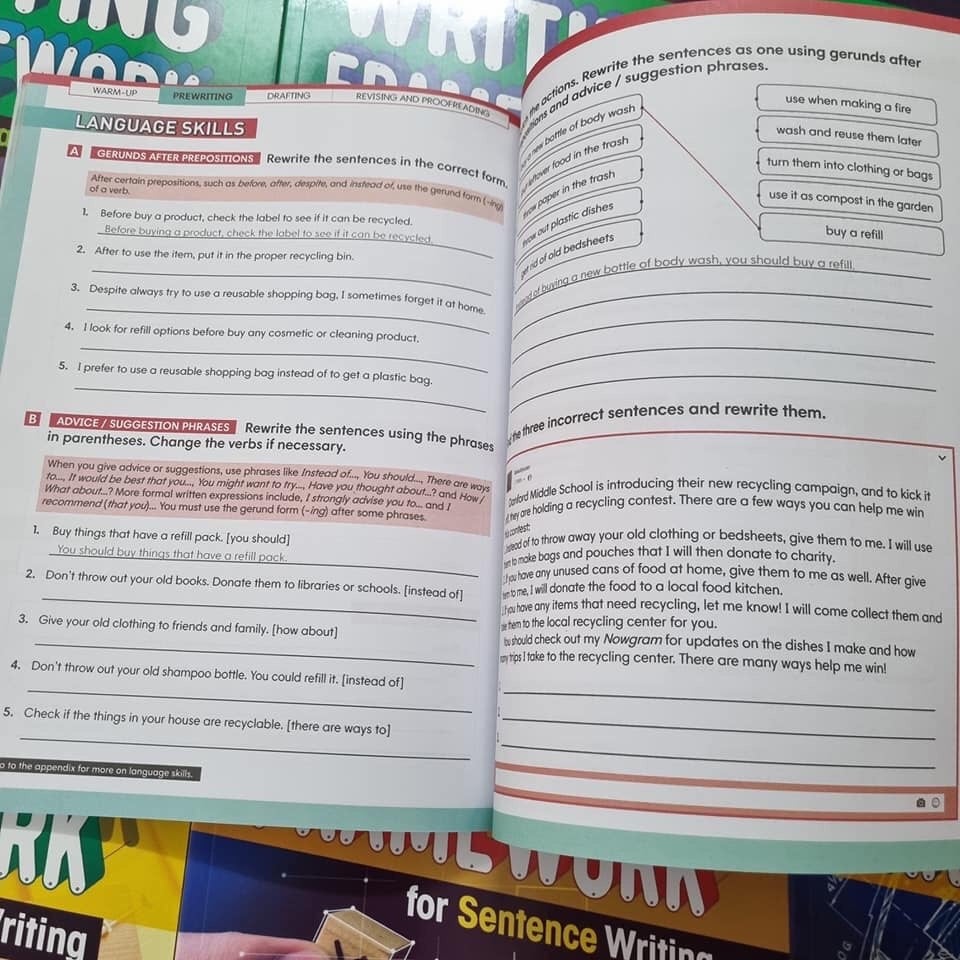 Bộ Writing framework 18c nhập màu