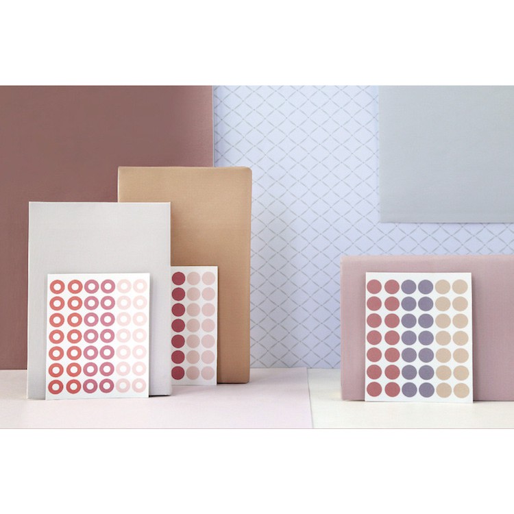 [HCM]Set Sticker dán tròn tông màu Pastel
