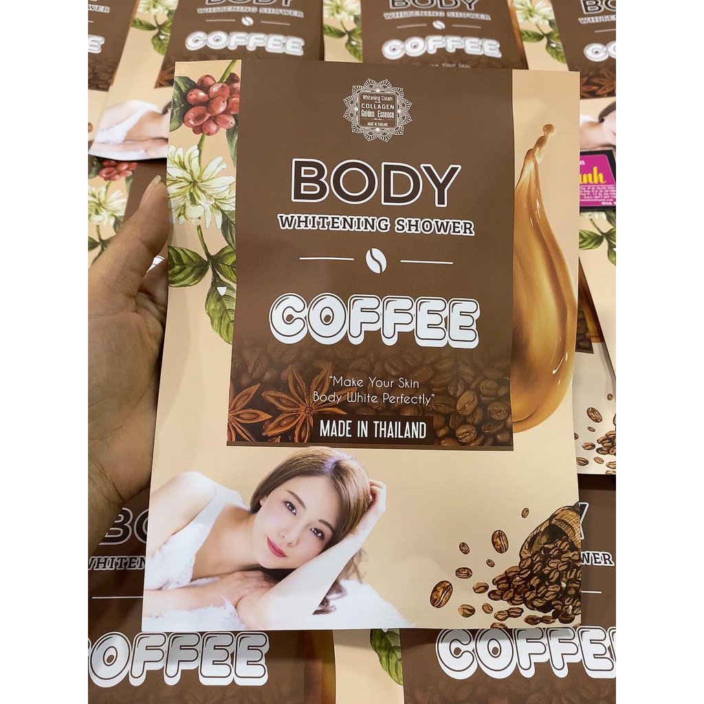 tắm trắng body collagen cà phê Thái Lan (chuẩn hàng)