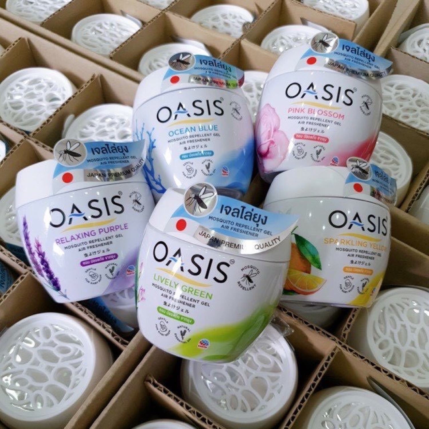 Sáp thơm phòng, đuổi muỗi OASIS 180g THÁI LAN
