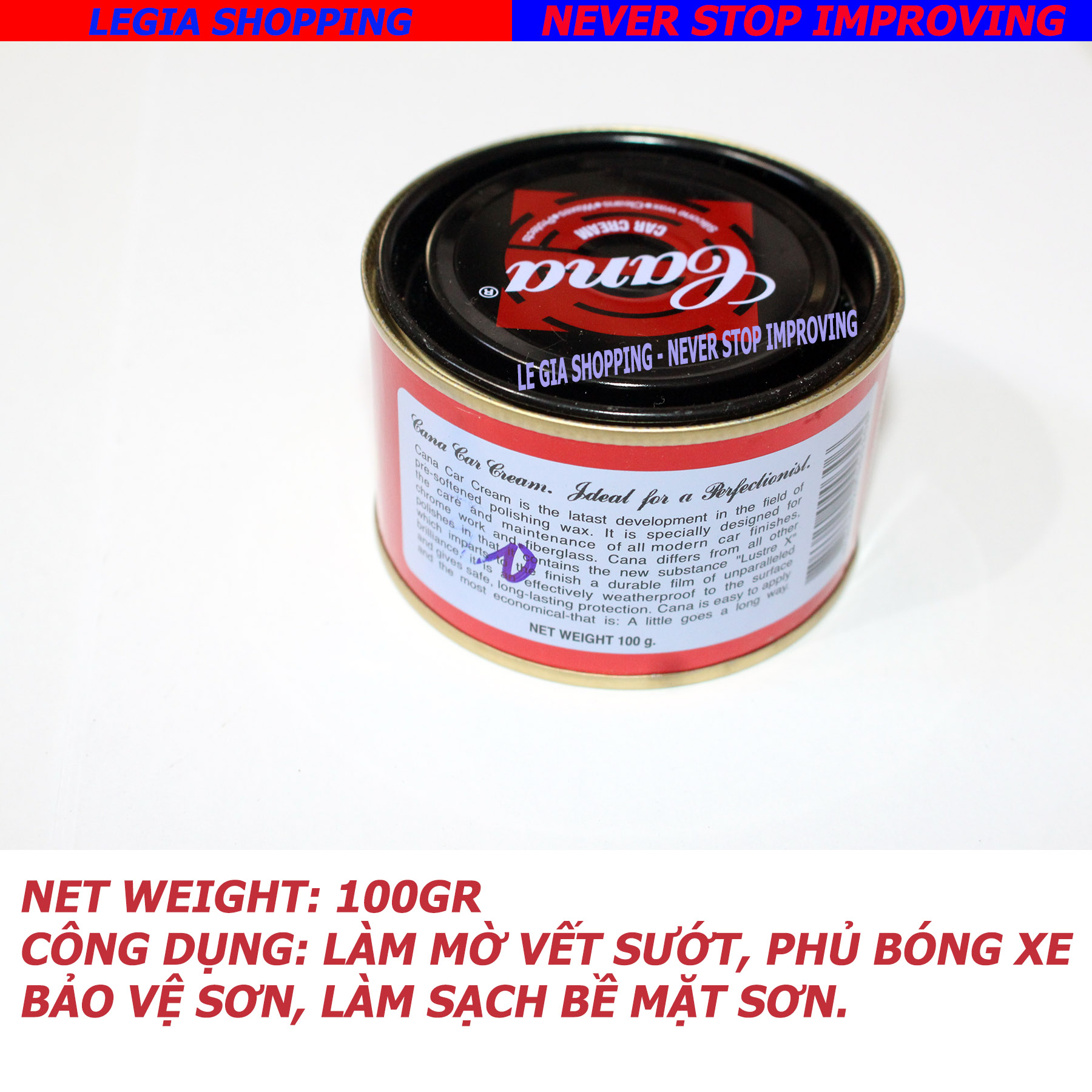 KEM ĐÁNH BÓNG SƠN - HỦ CANA ( CA NA) 100MG