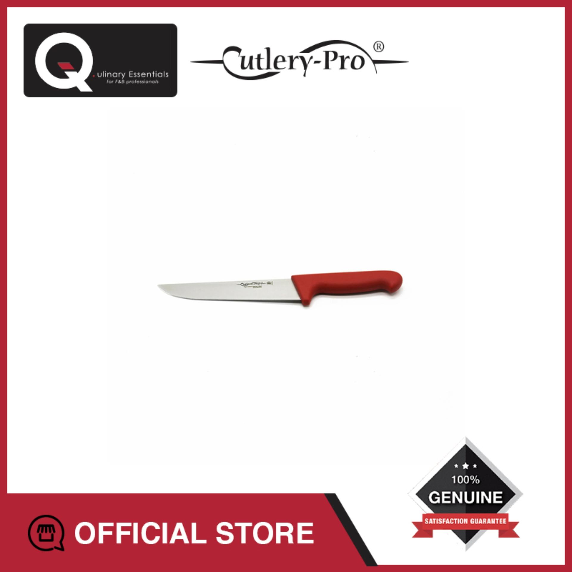 Dao Thái Thịt Cutlery-Pro Lưỡi Thẳng Cán Đỏ 203Mm