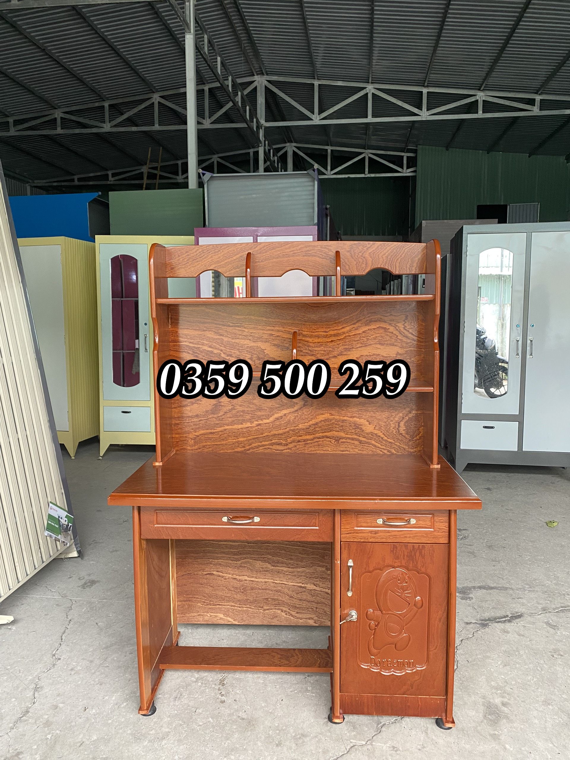 bàn học gỗ thông tự nhiên