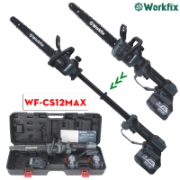 [XẢ KHO 2 NGÀY] SaLe 50%  Máy Cưa Xích Không Dây Cầm Tay  Máy Cưa Xích 12In WORKFIX WF-CS12MAX  Không Chổi Than - 100% Lõi Đồng - Cưa Gỗ Cắt Cây phát cỏ...BH 12 tháng