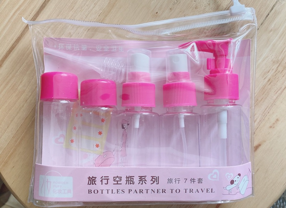 Bộ 7 Món Chiết Mỹ Phẩm Cao Cấp Du Lịch
