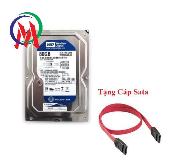 [HCM][Bảo hành 12 tháng] Ổ cứng máy PC 80GB WD tặng kèm cáp Sata
