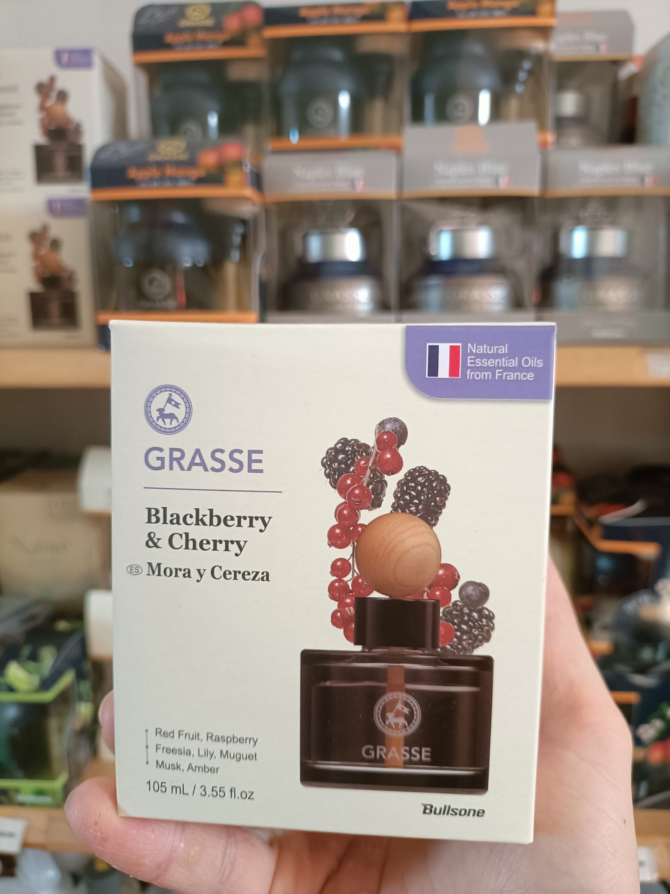 [NEW] Nước Hoa Oto Cao Cấp Hương Dâu Đen Và Quả Anh Đào - BULLSONE GRASSE DIFFUSER - BLACKBERRY &CHERRY (105ML)