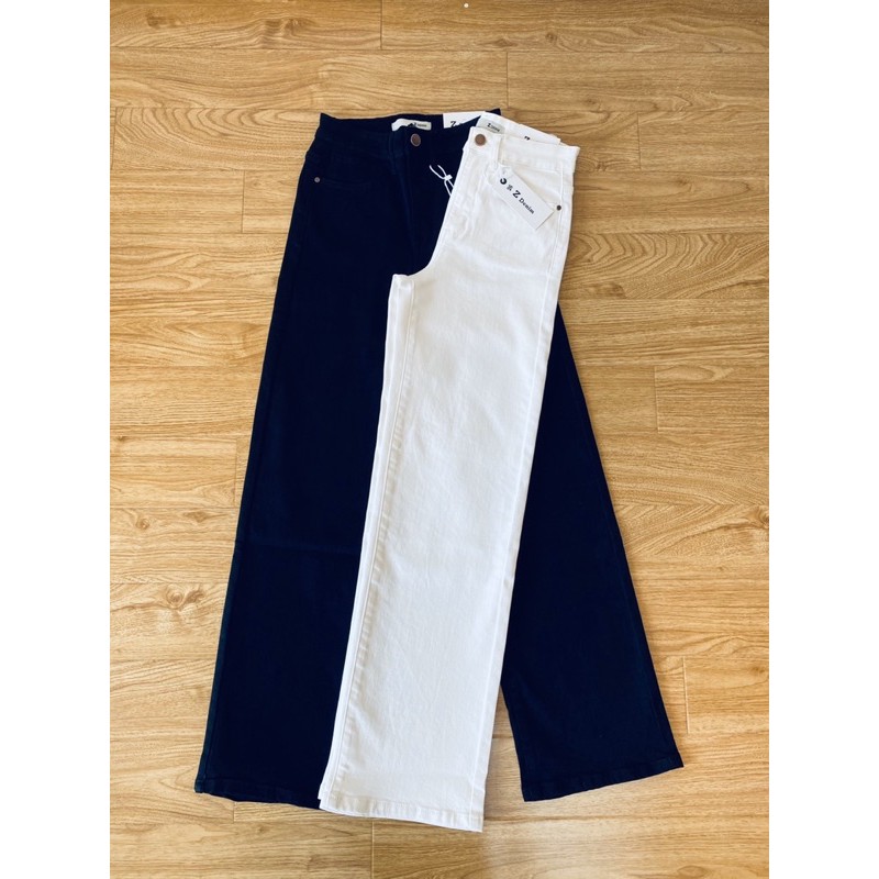 Quần Jeans Culottes Dáng Dài Vnxk