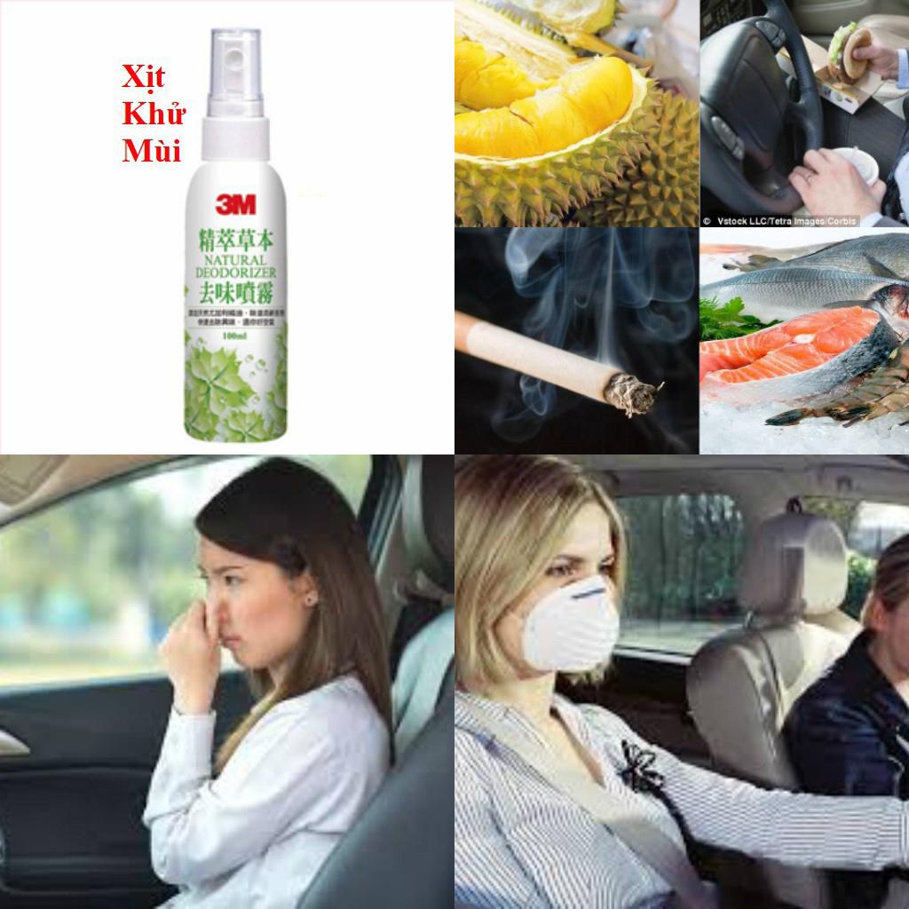 Xịt khử mùi diệt khuẩn xe hơi 3M Natural Deodorizer 100ml