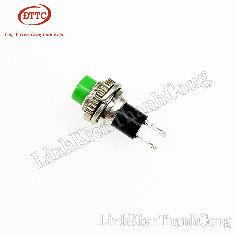 Nút Nhấn Nhả DS-314 10mm Xanh Lá, Màu Đỏ