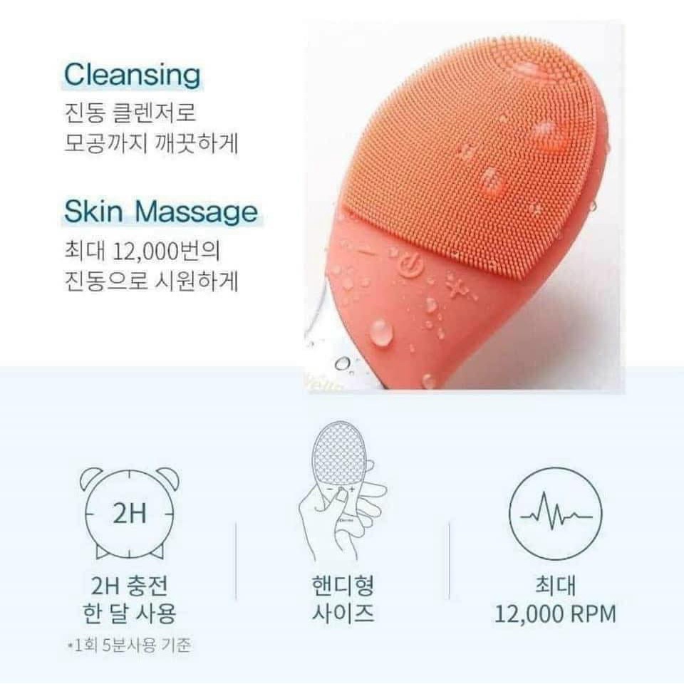 Máy rửa mặt con cá wellderma hàn quốc