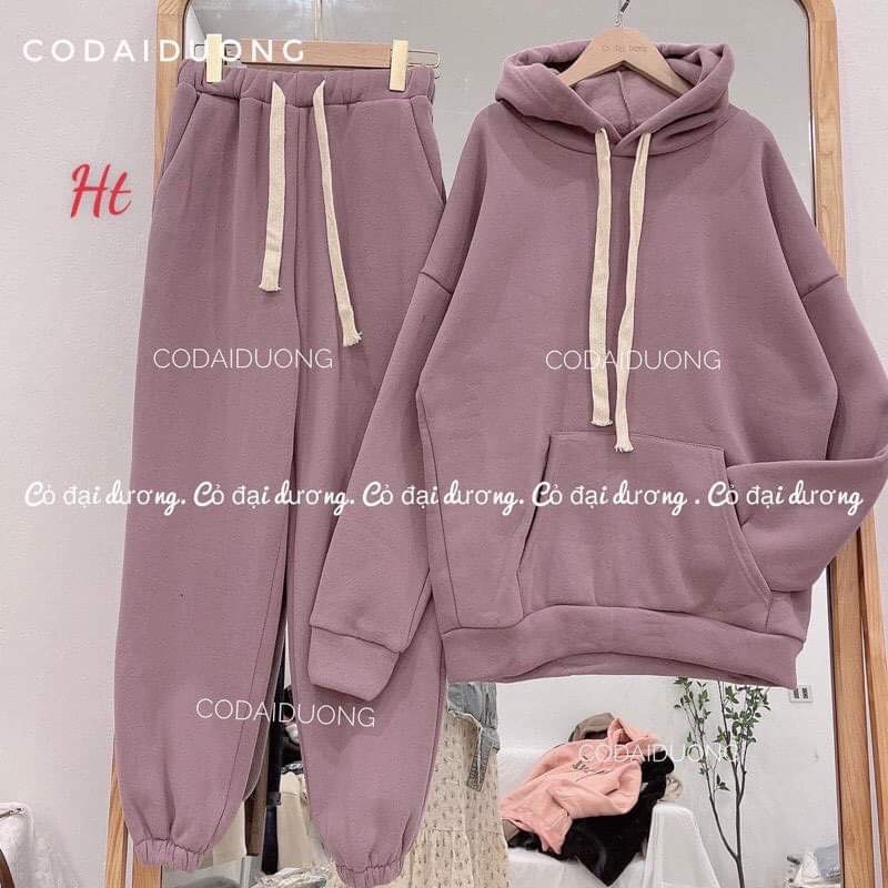 Bộ bỉ cotton hoodie HT12