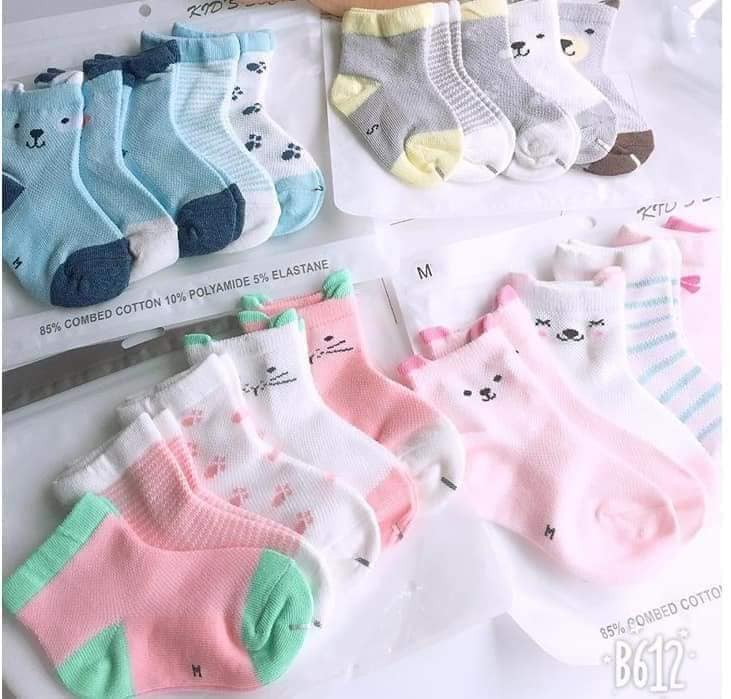 Sét 5 đôi tất lưới cao cổ cho bé ( LOẠI CAO CỔ)