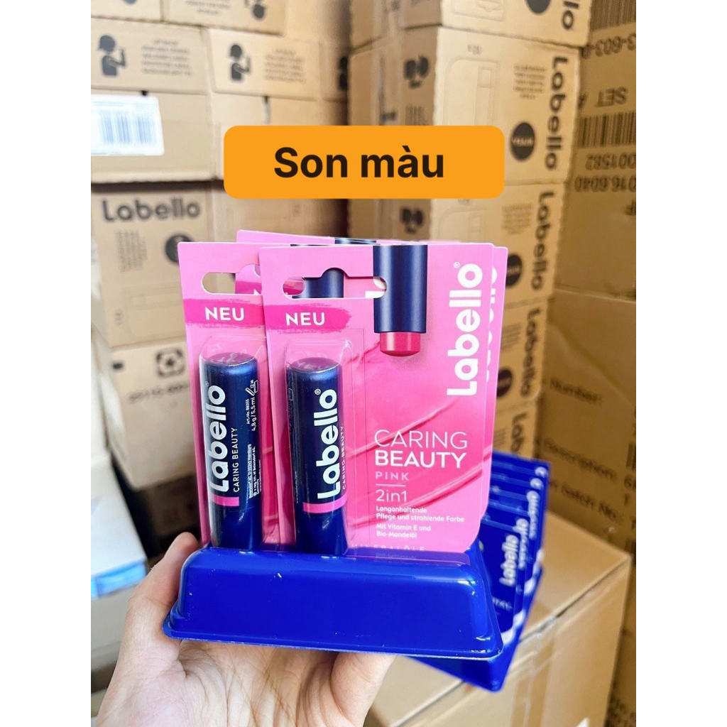Son dưỡng môi Labello thương hiệu của Beiersdorf (Nivea) Đức 4,8g