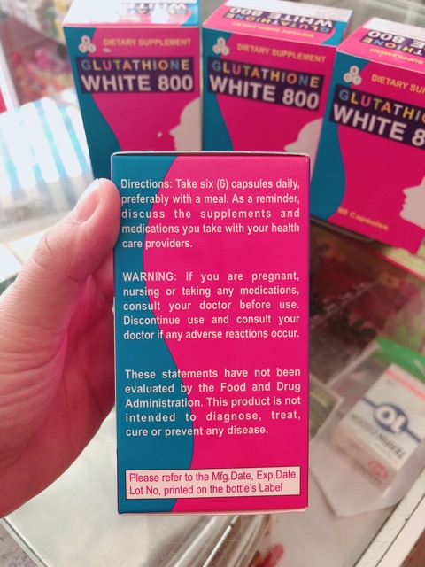 Viên Uống Trắng Da Glutathione White 800