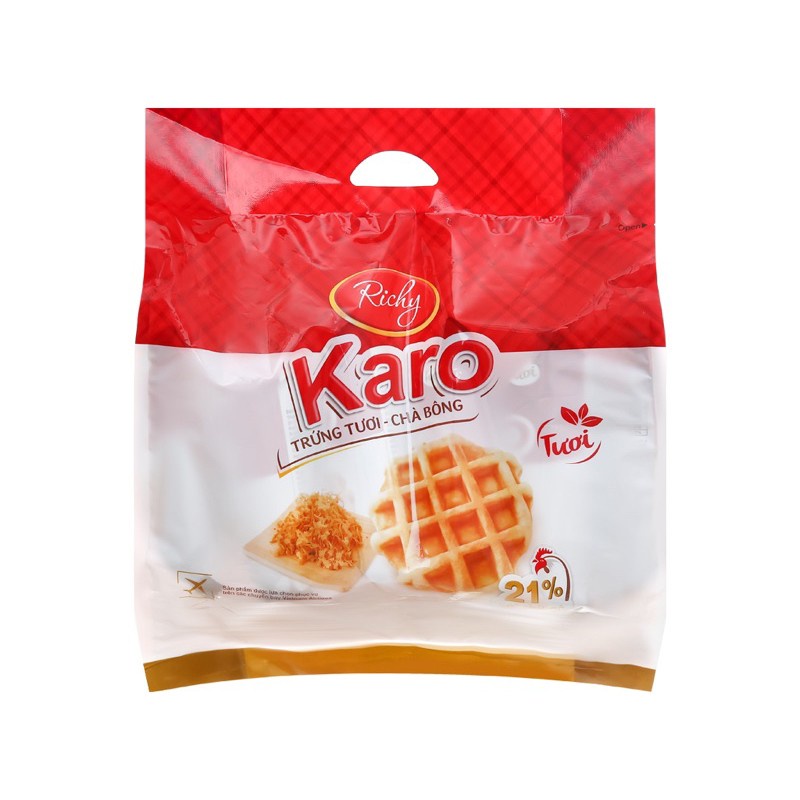 Bánh karo sợi thit gà 156g hay bánh karo phô mai 156g hay bánh karo bơ trướng giòn 350g