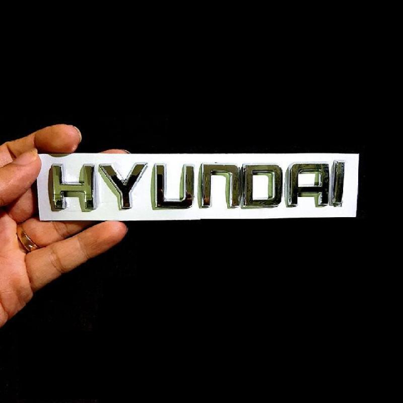 Logo kim loại chữ nổi HYUNDAI