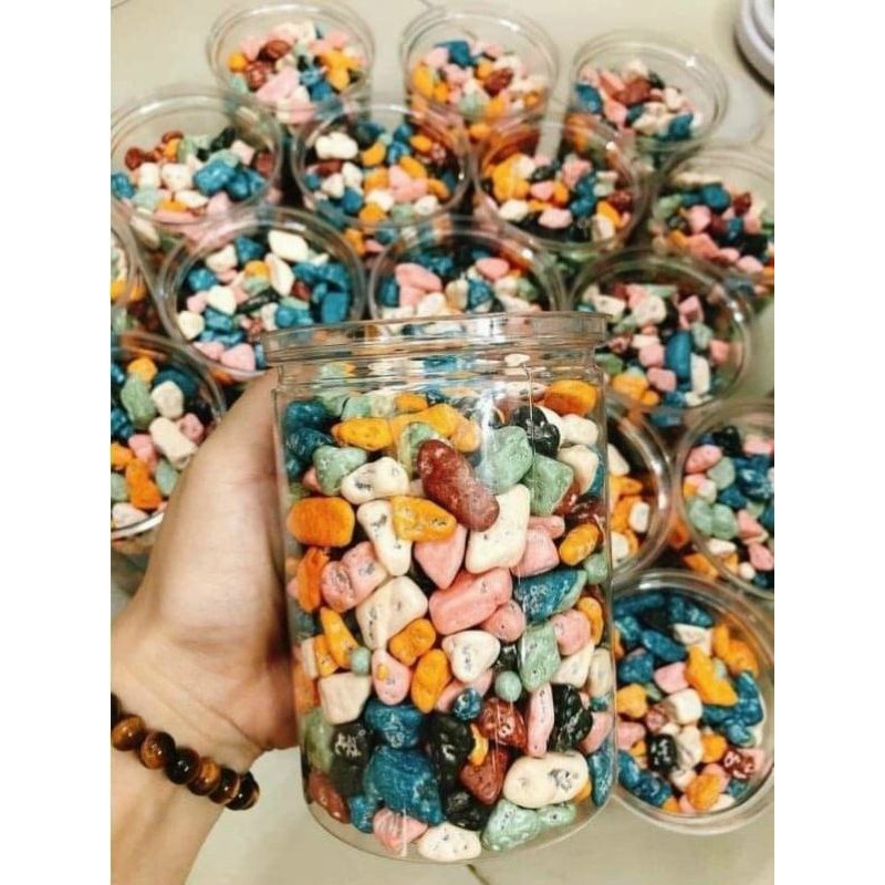 Kẹo sỏi đá nhân SOCOLA Lon 100g, 250g, 500gr (tặng 1 khẩu trang )