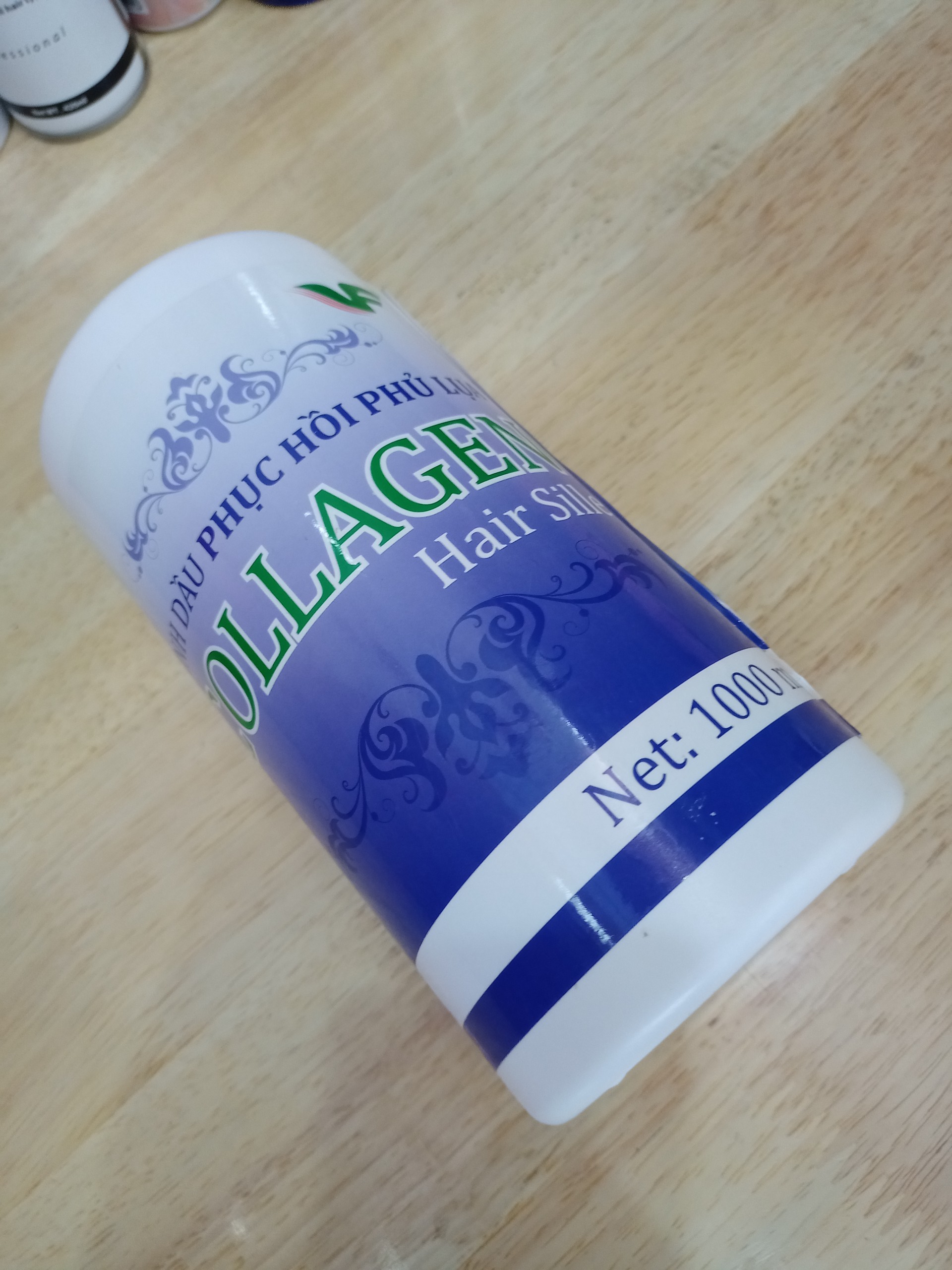 1000ml Tinh dầu phục hồi phủ lụa Collagen  hair sille tím